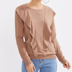 Ruffle Knit Sweater